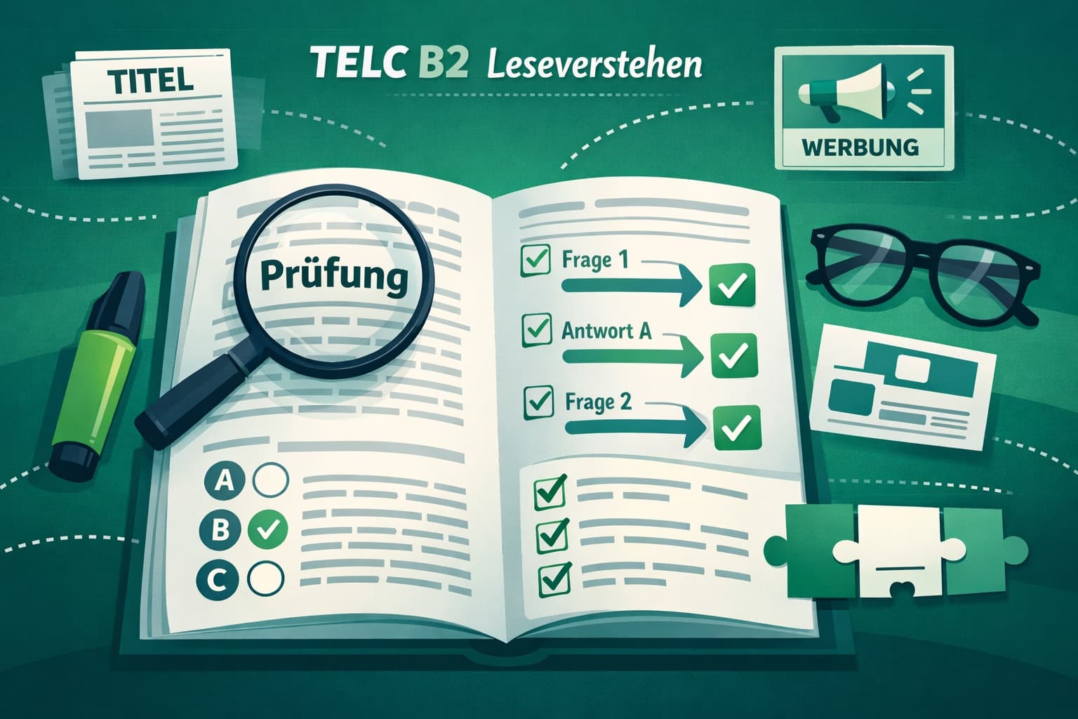 TELC B2 Leseverstehen & Sprachbausteine Guide 2026: Complete Strategy